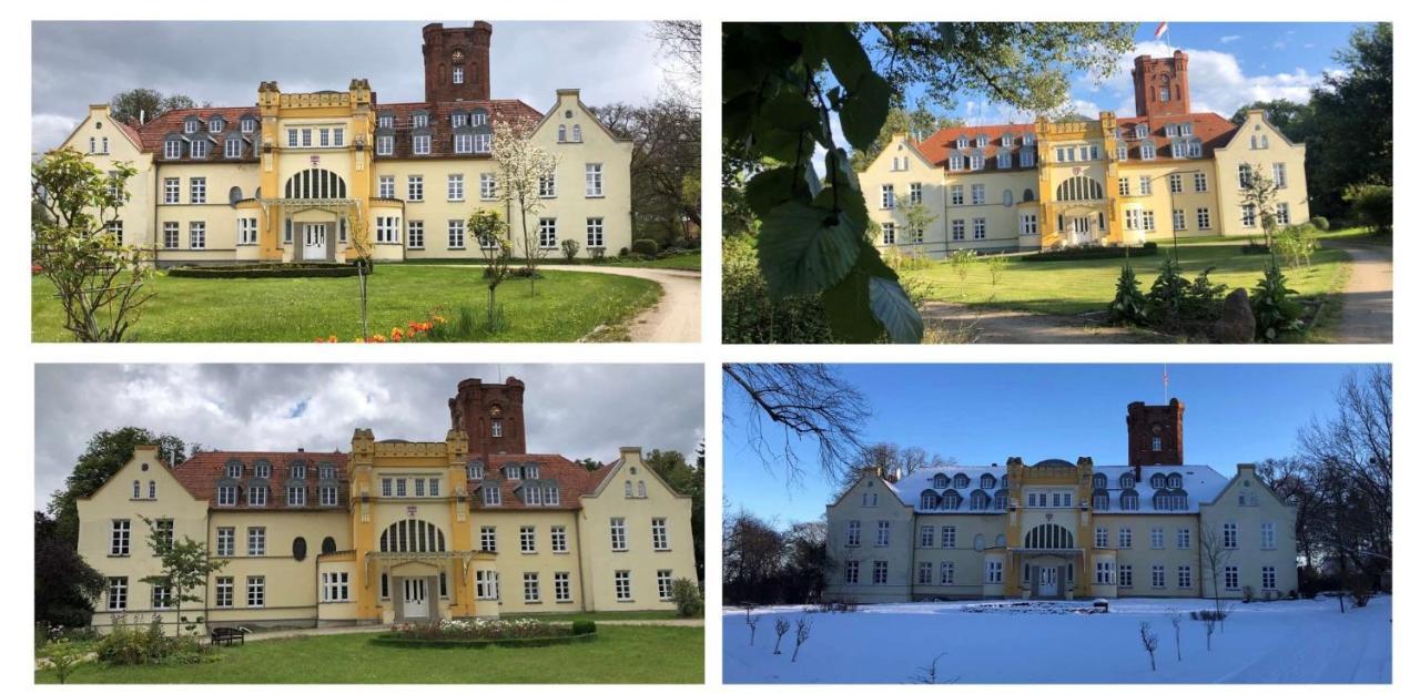Schloss Lelkendorf Apartment Ulrichshusen Maisonette Fewo Mecklenburger Seenplatte Mit Dachterrasse Naehe Ostsee エクステリア 写真